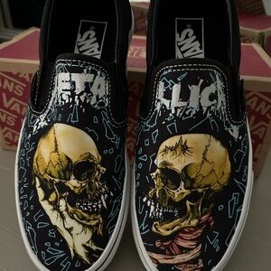 Vans X Metallica Sad But True Slip On Mens 5.5 Womens 7